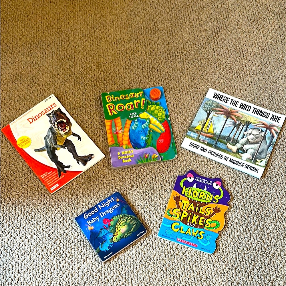 Children's Dinosaur Book Set